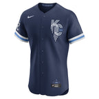 Kansas City Royals Nike City Connect Elite Jersey - Navy