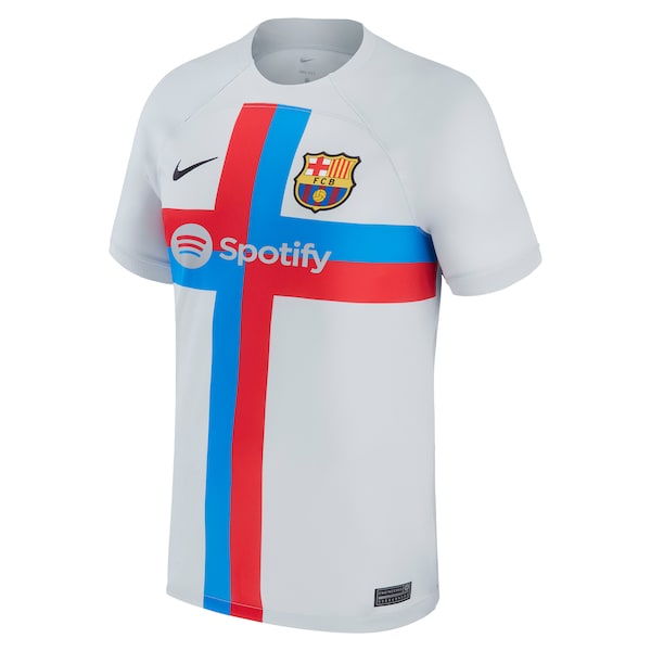 Frenkie de Jong Barcelona Nike 2022/23 Third Breathe Stadium Replica Player Jersey - Gray
