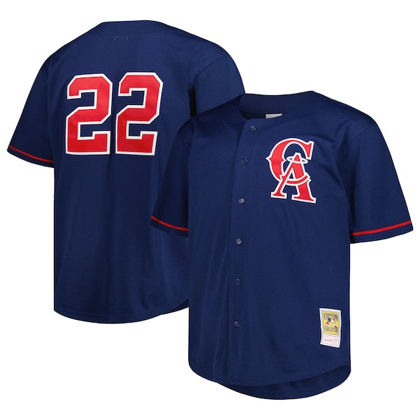 Bo Jackson California Angels Big & Tall Cooperstown Collection Batting Practice Replica Jersey - Navy