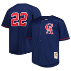 Bo Jackson California Angels Big & Tall Cooperstown Collection Batting Practice Replica Jersey - Navy