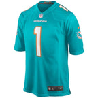 Tua Tagovailoa Miami Dolphins Nike Game Jersey - Aqua