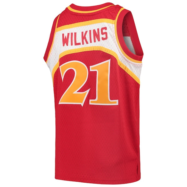 Dominique Wilkins Atlanta Hawks Youth 1986/87 Hardwood Classics Swingman Throwback Jersey - Red