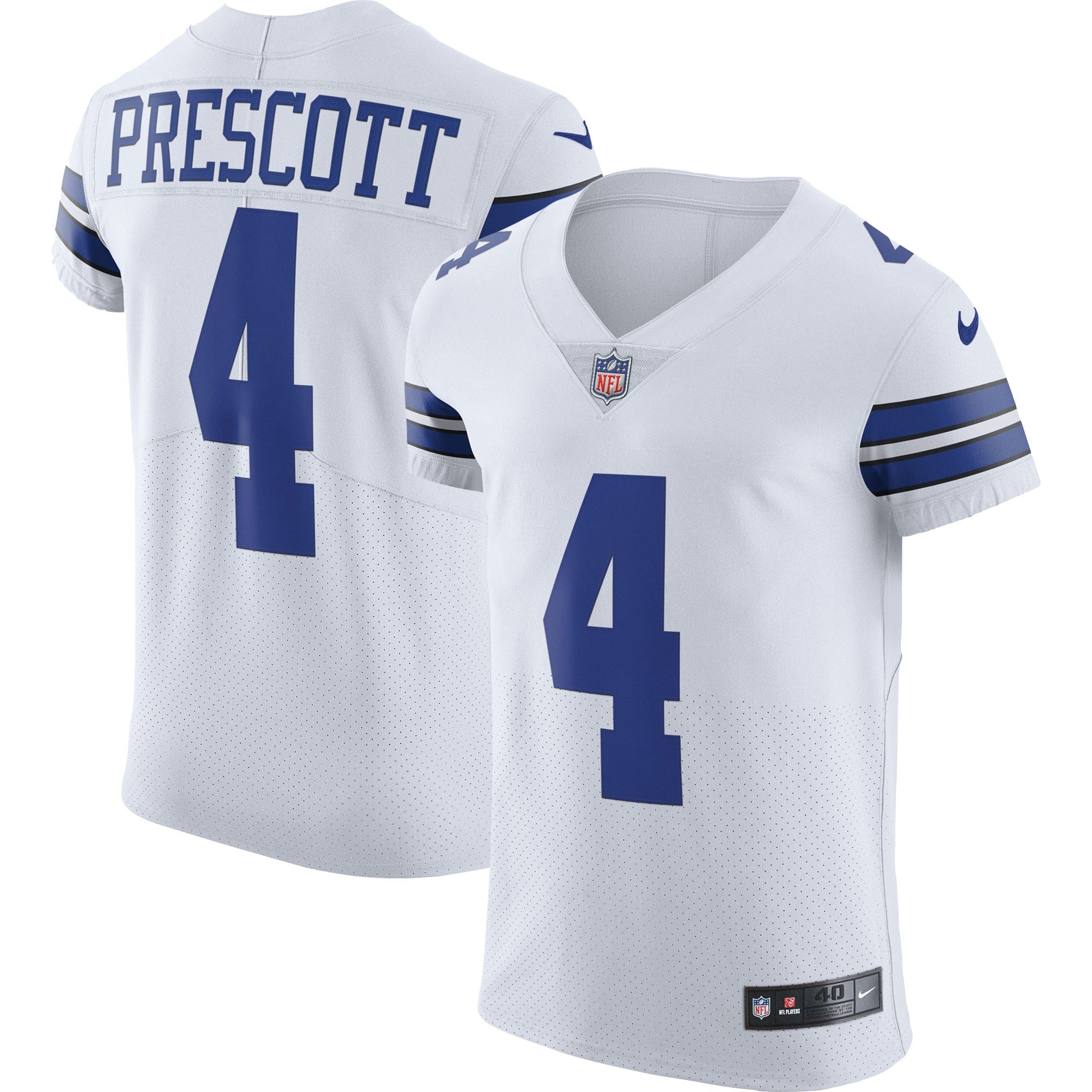 Dak Prescott Dallas Cowboys Nike Vapor Elite Player Team Jersey - Navy/White
