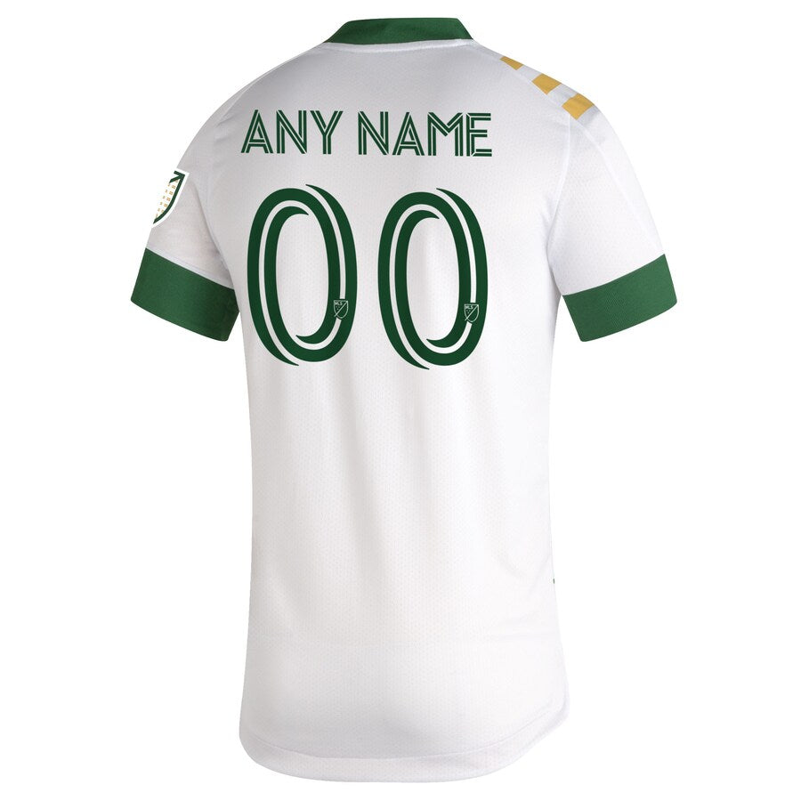 Portland Timbers adidas 2020 Secondary Custom Authentic Jersey - White