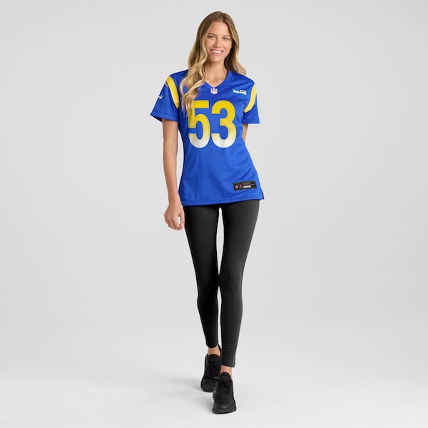 Nate Landman Los Angeles Rams Nike Women's Team Game Jersey -  Royal