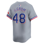 Jacob deGrom Texas Rangers Nike Away Limited Player Jersey - Gray/White