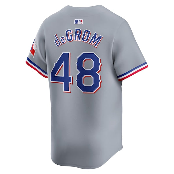 Jacob deGrom Texas Rangers Nike Away Limited Player Jersey - Gray/White