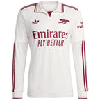 Arsenal adidas 2025/26 Third Replica Long Sleeve Jersey - White/Blue/Red