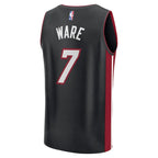 Kel'el Ware Miami Heat  Youth Fast Break Replica Player Jersey - Icon Edition - Black