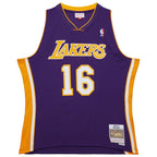 Pau Gasol Los Angeles Lakers  2009/10 Hardwood Classics Swingman Jersey - Purple