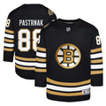 David Pastrnak Boston Bruins Youth Home Premier Player Jersey - Black
