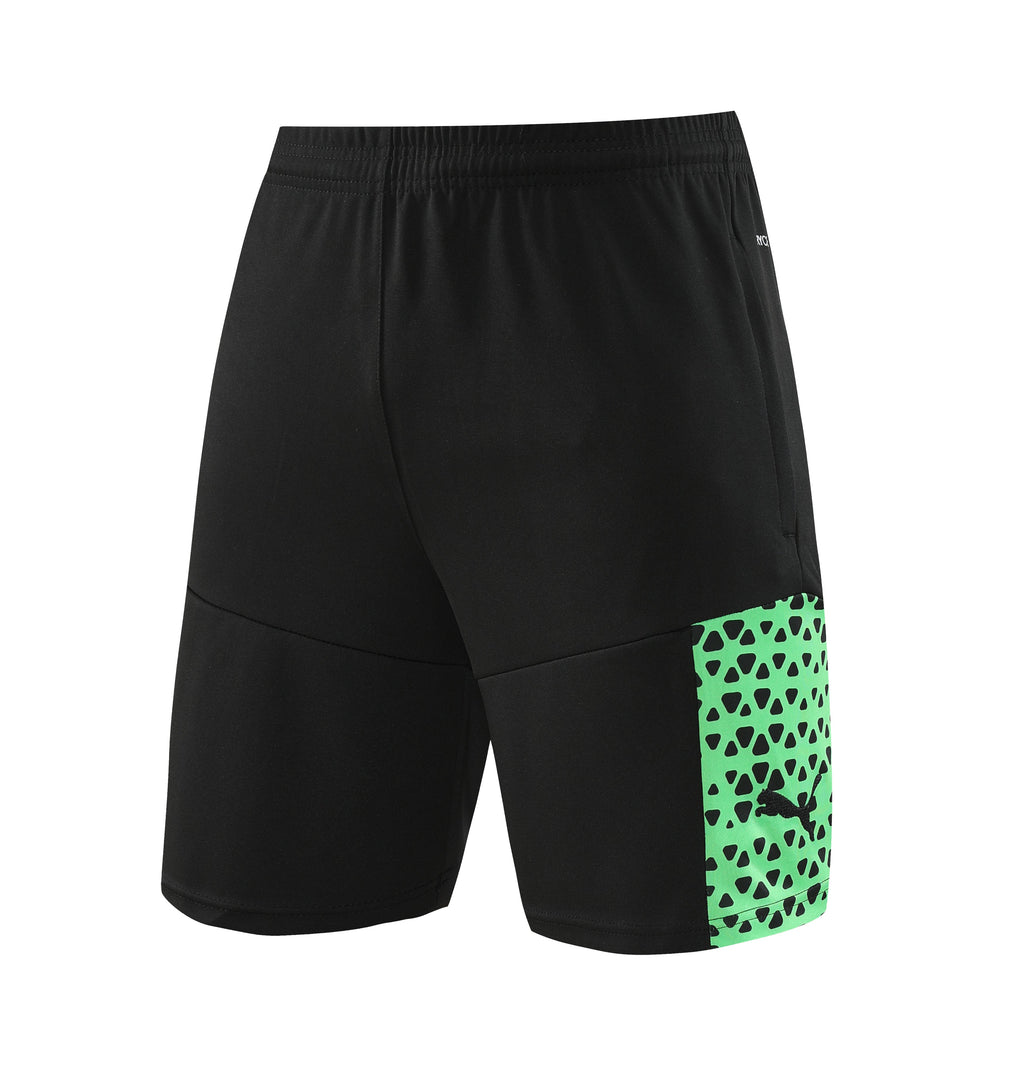 Puma Short Sleeve Training Jersey Set-PD02- Avocado Green/Black