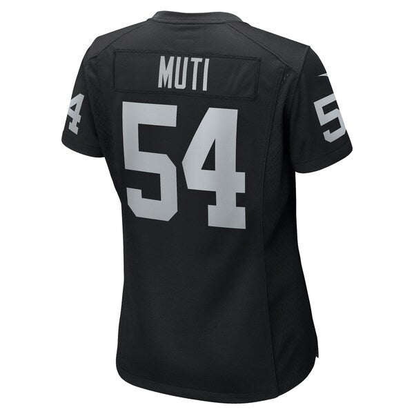 Netane Muti Las Vegas Raiders Nike Women's Team Game Jersey -  Black