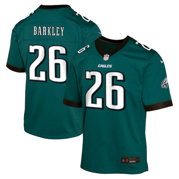 Saquon Barkley Philadelphia Eagles Nike Youth Team Player Game Jersey - Midnight Green