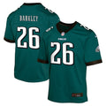 Saquon Barkley Philadelphia Eagles Nike Youth Team Player Game Jersey - Midnight Green