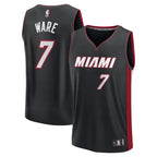 Kel'el Ware Miami Heat  Fast Break Replica Player Jersey - Icon Edition - Black