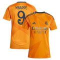Kylian Mbappé Los Merengues adidas Women's 2024/25 Away Replica Player Jersey - Orange