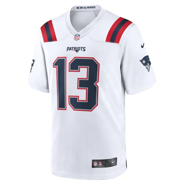 Jack Jones New England Patriots Nike Game Player Jersey - White/Navy