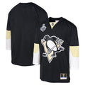 Pittsburgh Penguins Youth 2008 Blue Line Blank Jersey - Black