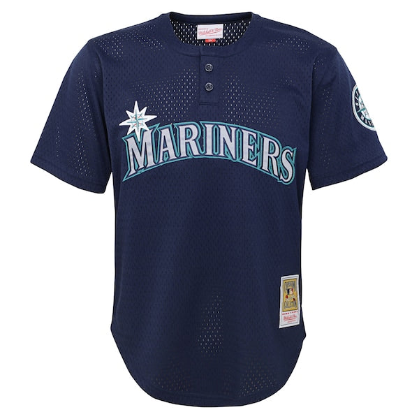 Ichiro Suzuki Seattle Mariners  Youth Cooperstown Collection Mesh Batting Practice Jersey - Navy