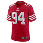 Yetur Gross-Matos San Francisco 49ers Nike Team Game Jersey -  Scarlet