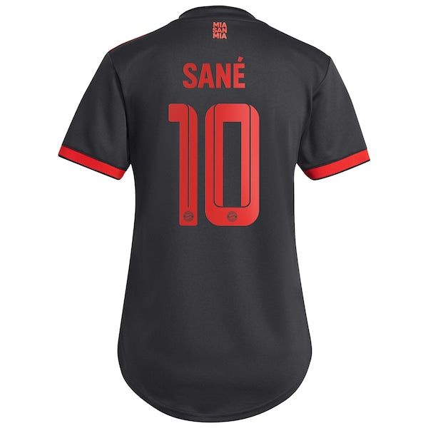 Leroy Sané Bayern Munich adidas Women's 2022/23 Third Replica Player Jersey - Charcoal