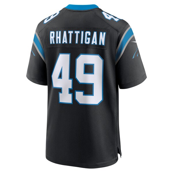 Jon Rhattigan Carolina Panthers Nike  Game Jersey -  Black