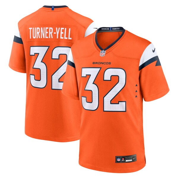 Delarrin Turner-Yell Denver Broncos Nike Team Game Jersey -  Orange