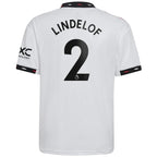 Victor Lindelof Manchester United adidas Youth 2022/23 Away Replica Player Jersey - White