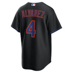 Francisco Alvarez New York Mets Nike Alternate Replica Jersey - Black