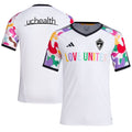 Colorado Rapids adidas 2024 Pride Pre-Match Top - White