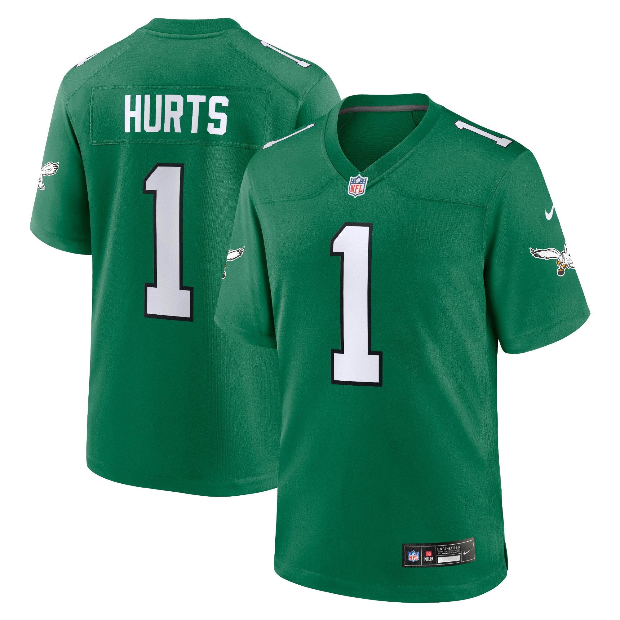 Jalen Hurts Philadelphia Eagles Nike Player Jersey - Midnight Green/Kelly Green