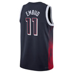 Joel Embiid Men's USA Basketball Nike Unisex 2024 Swingman Player Jersey - Navy