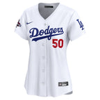 Mookie Betts Los Angeles Dodgers Nike Women's 2024 World Series Champions Home Limited Player Jersey - White