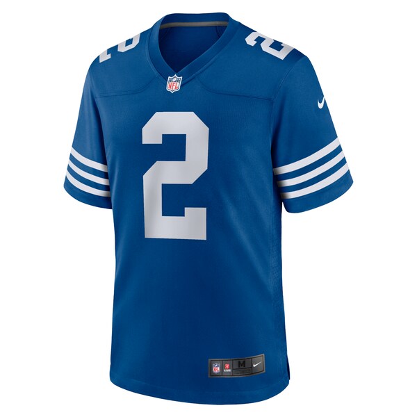 Men's Nike Carson Wentz Royal Indianapolis Colts Alternate Game Jersey/White