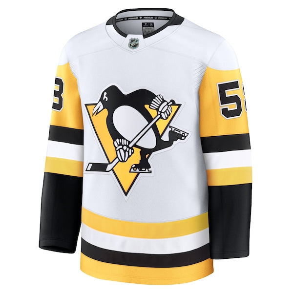 Kris Letang Pittsburgh Penguins   Premium Jersey - White/Black