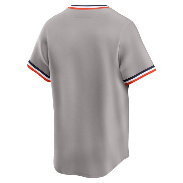 Detroit Tigers Nike Throwback Cooperstown Collection Limited Jersey - Gray
