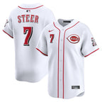 Spencer Steer Cincinnati Reds Nike Alternate Limited Player Jersey - White