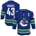 Quinn Hughes Vancouver Canucks Youth Alternate Replica Player Jersey - Blue