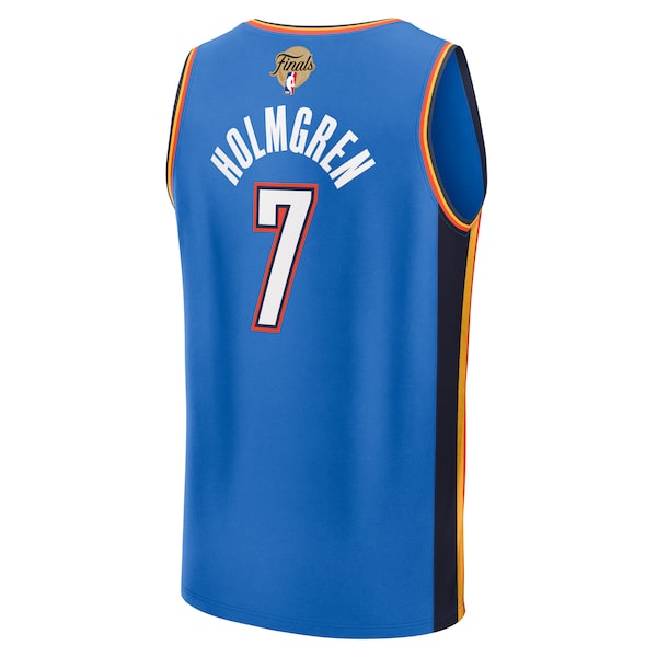 Chet Holmgren Oklahoma City Thunder   2025 NBA Finals Fast Break Replica Player Jersey - Blue - Icon Edition