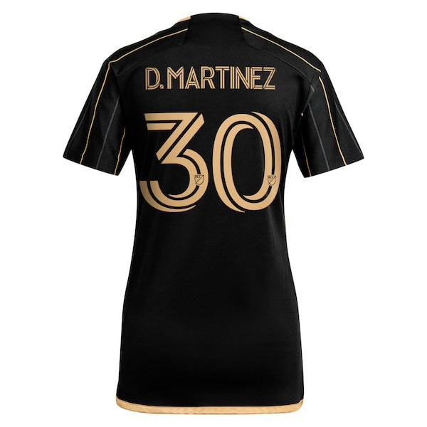 David Martinez LAFC adidas Women's 2024 Primary Replica Player Jersey - Black