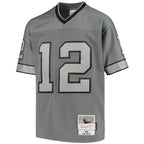 Jim Kelly Buffalo Bills Youth 1990 Retired Player Metal Replica Jersey - Charcoal