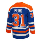 Grant Fuhr Edmonton Oilers  1986/87 Blue Line Player Jersey - Royal