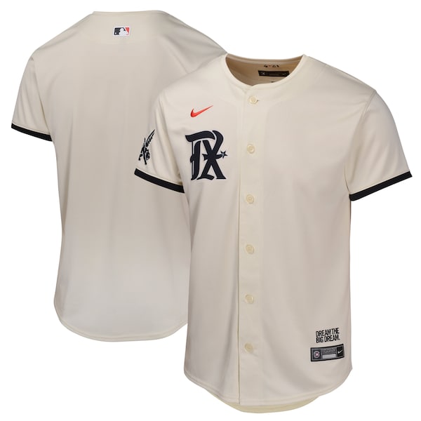 Texas Rangers Nike Youth City Connect Limited Jersey - Natural