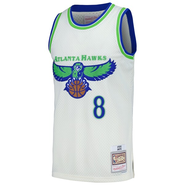 Steve Smith Atlanta Hawks Chainstitch Swingman Jersey - Cream