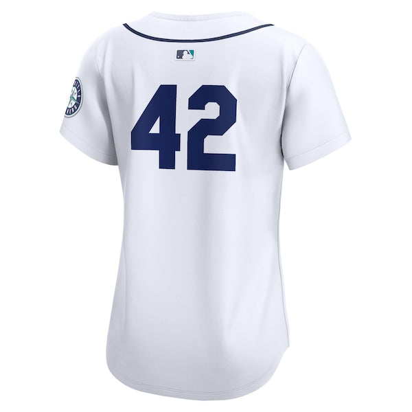 Seattle Mariners Nike Women's 2024 Jackie Robinson Day Home Limited Jersey – White