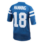 Peyton Manning Indianapolis Colts 1998 Authentic Throwback Retired Player Jersey - Royal/White