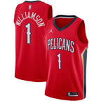 Zion Williamson New Orleans Pelicans Jordan Brand 2020/21 Swingman Jersey - Statement Edition - Red