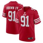 Earnest Brown IV San Francisco 49ers Nike Team Game Jersey -  Scarlet