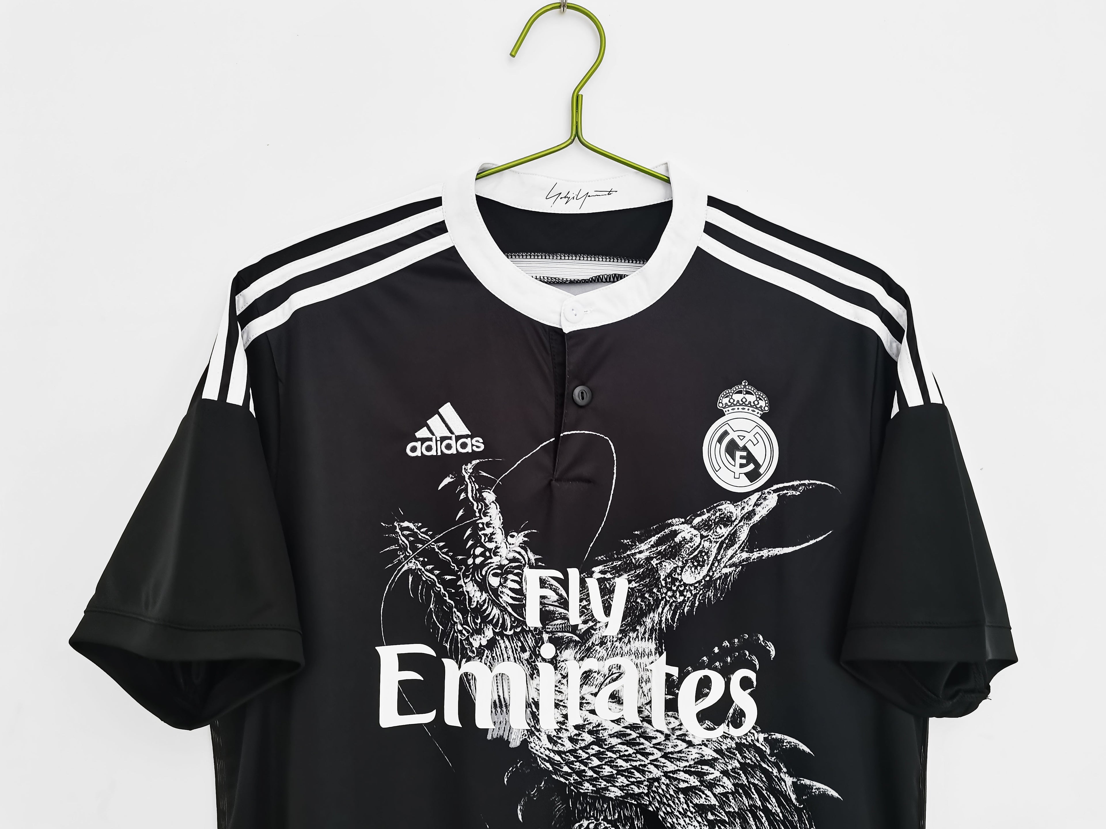 Cristiano Ronald Los Merengues 2014-15 Second Away Vintage Jersey - Black Dragon